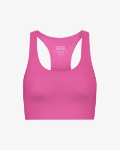 Active Cropped Bra - Bubblegum Pink
