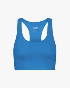 Active Cropped Bra - Pacific Blue