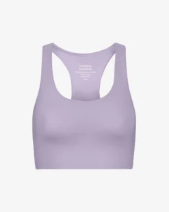 Active Cropped Bra - Pearly Purple