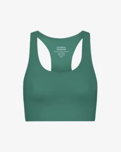 Active Cropped Bra - Pine Green