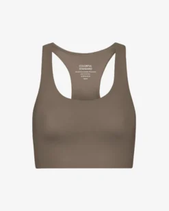 Active Cropped Bra - Warm Taupe