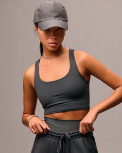 Active Cropped Bra - Warm Taupe