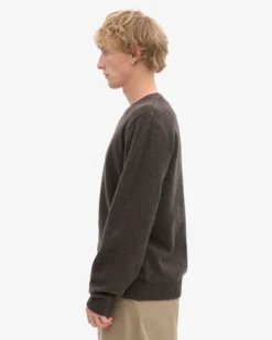 Classic Merino Wool Crew - Coffee Brown
