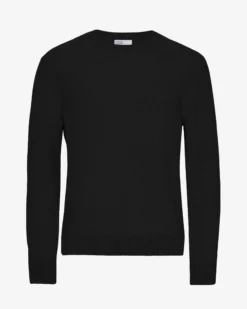 Classic Merino Wool Crew - Deep Black