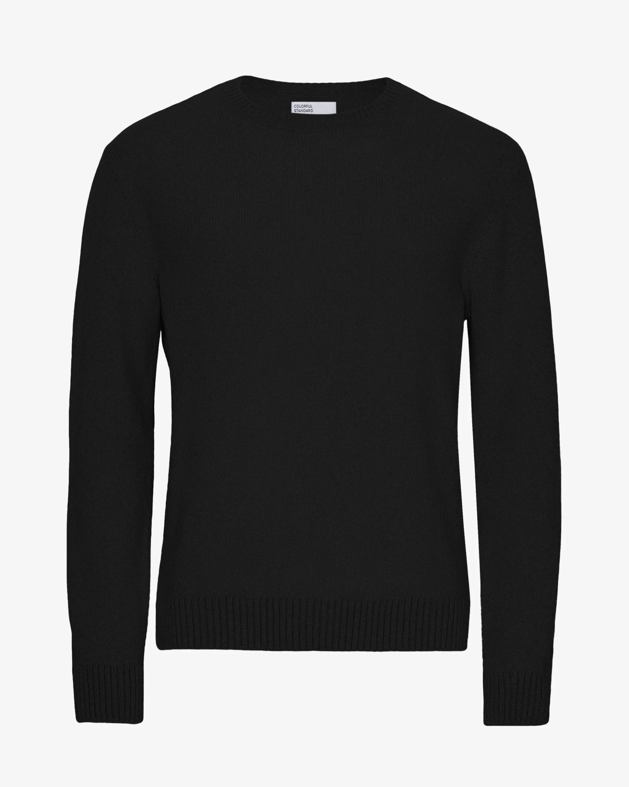 Classic Merino Wool Crew - Deep Black