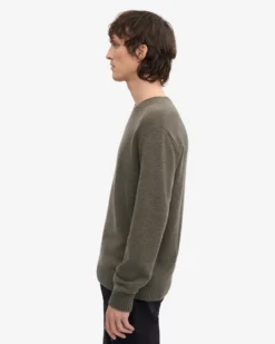 Classic Merino Wool Crew - Dusty Olive