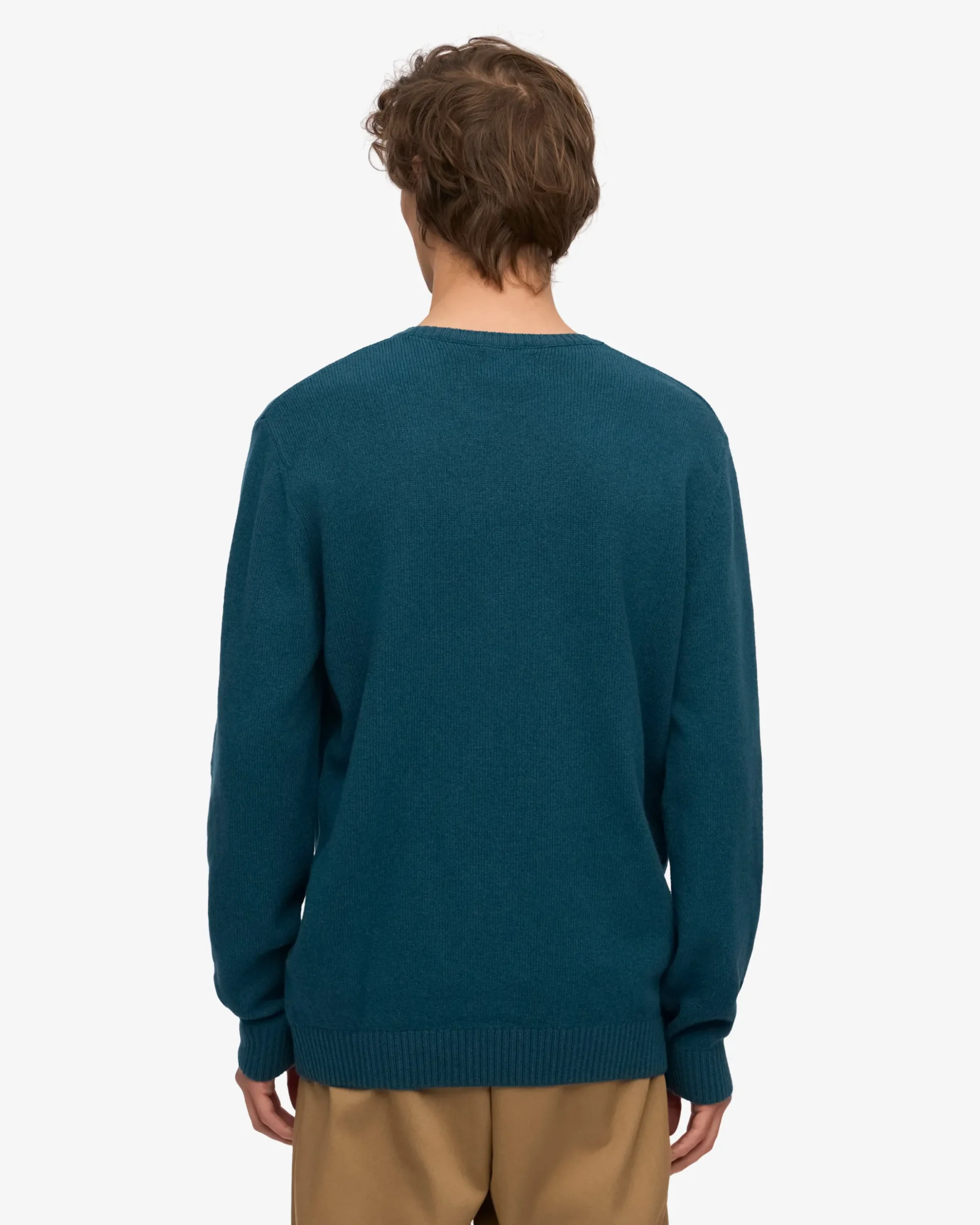 Classic Merino Wool Crew - Ocean Green
