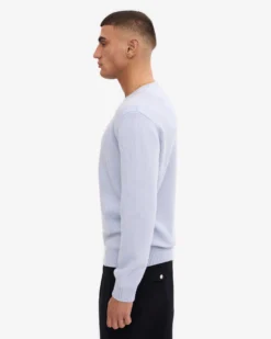 Classic Merino Wool Crew - Polar Blue