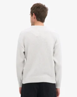 Classic Merino Wool Crew - Snow Melange