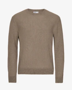 Classic Merino Wool Crew - Warm Taupe