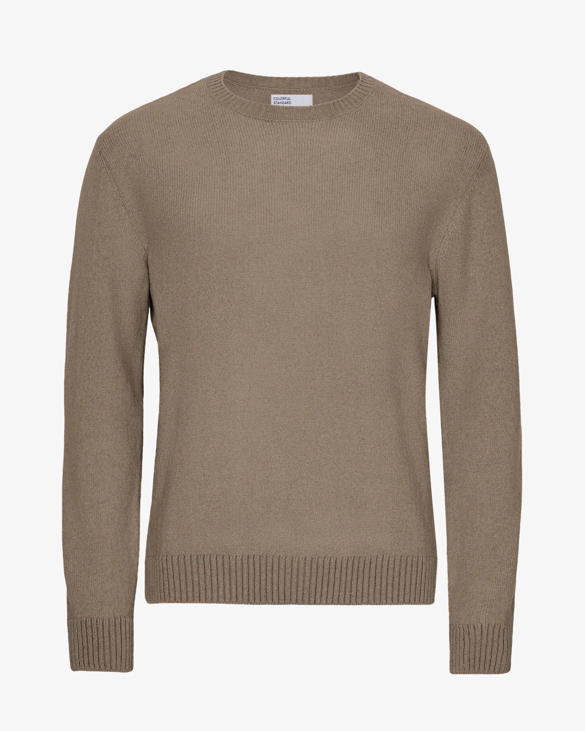 Classic Merino Wool Crew - Warm Taupe