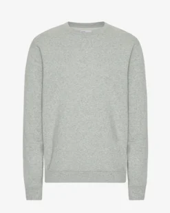 Classic Organic Crew - Heather Grey