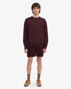 Classic Organic Crew - Oxblood Red