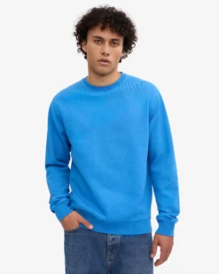 Classic Organic Crew - Pacific Blue