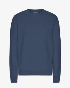 Classic Organic Crew - Petrol Blue
