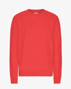 Classic Organic Crew - Red Tangerine
