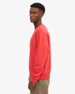 Classic Organic Crew - Red Tangerine
