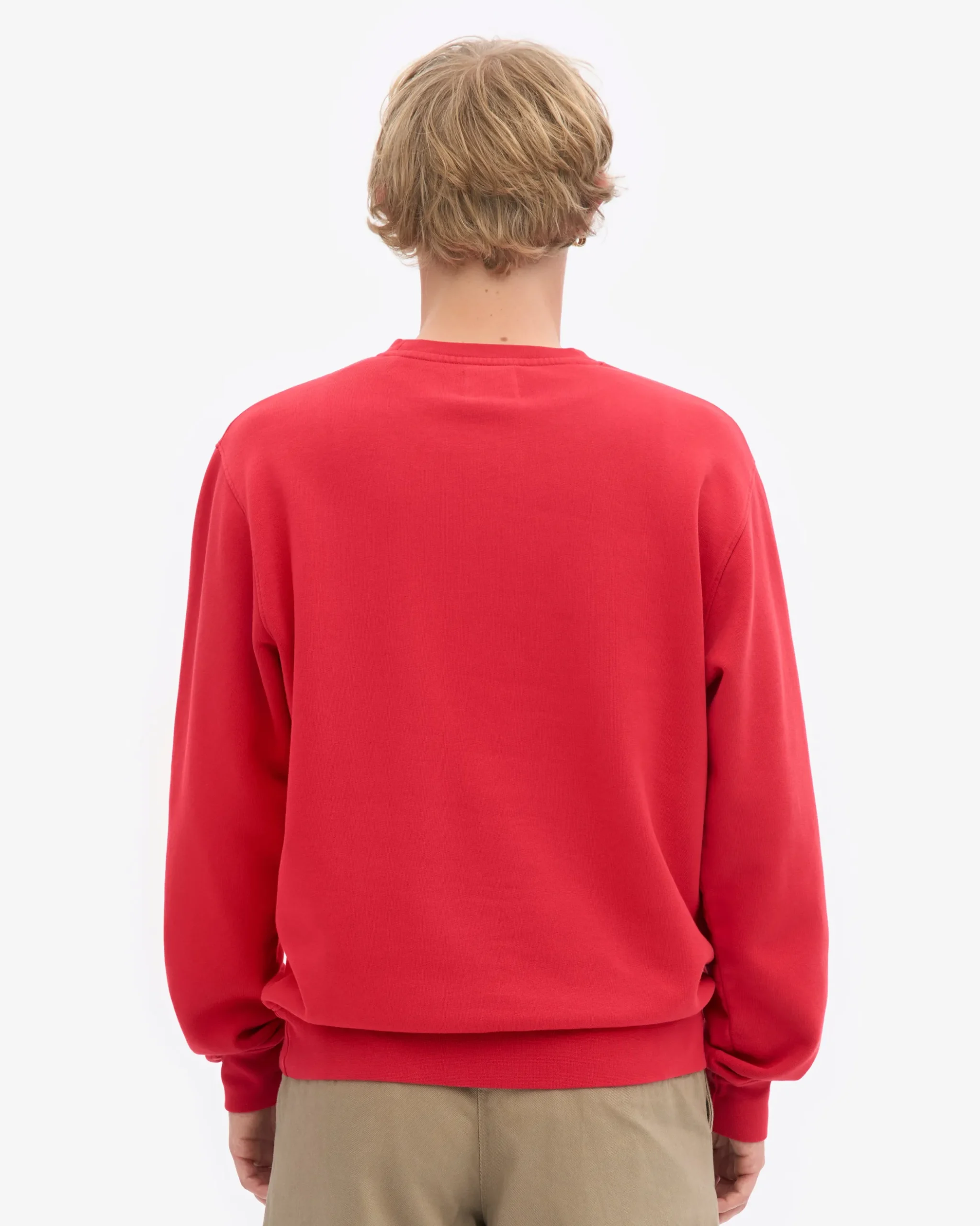 Classic Organic Crew - Scarlet Red