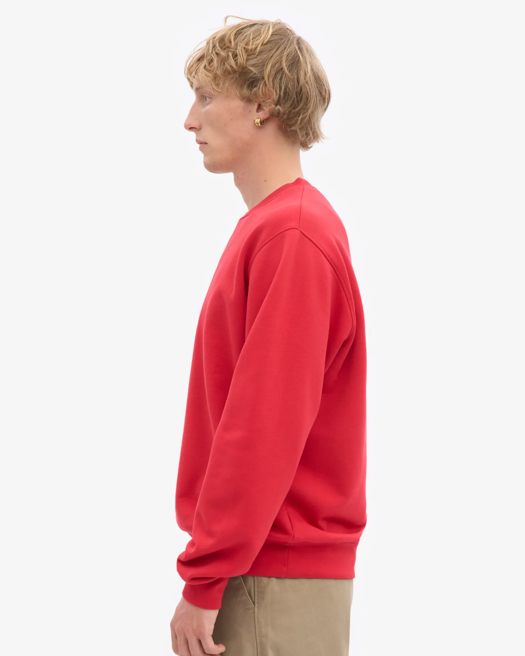 Classic Organic Crew - Scarlet Red