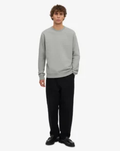 Classic Organic Crew - Steel Blue