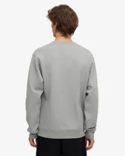 Classic Organic Crew - Steel Blue