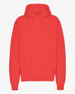 Classic Organic Hood - Red Tangerine