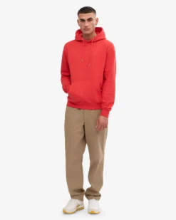 Classic Organic Hood - Red Tangerine