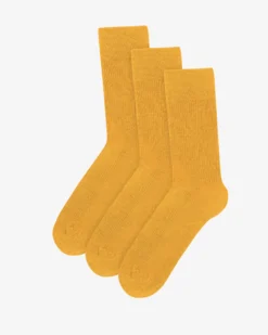 Classic Organic Sock - Burned Yellow (3-Pack)