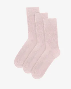 Classic Organic Sock - Faded Pink (3-Pack)