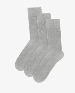 Classic Organic Sock - Heather Grey (3-Pack)