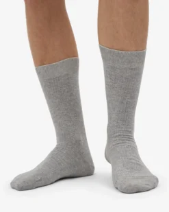 Classic Organic Sock - Heather Grey (3-Pack)