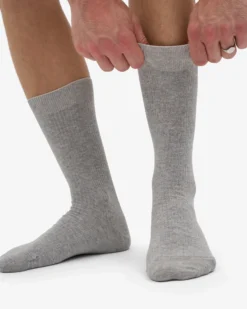 Classic Organic Sock - Heather Grey (3-Pack)