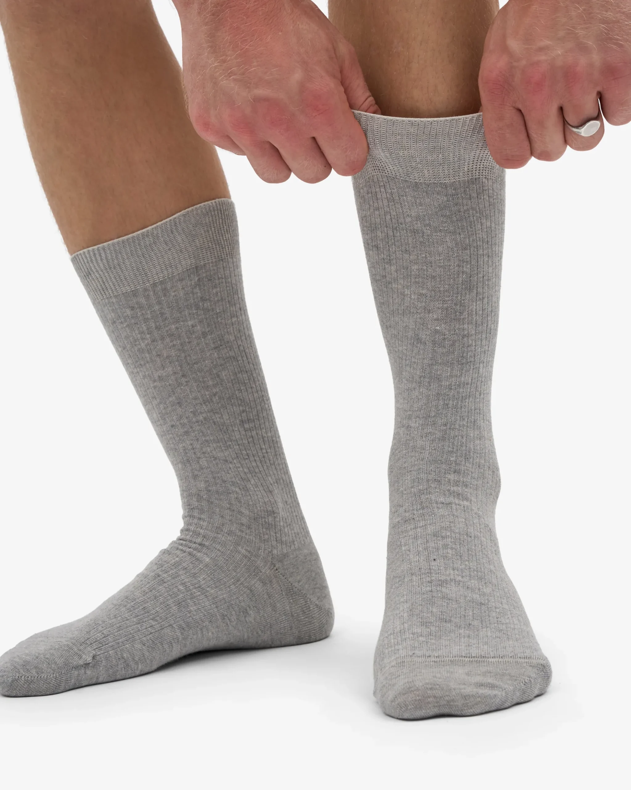 Classic Organic Sock - Heather Grey (3-Pack)