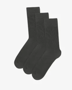 Classic Organic Sock - Lava Grey (3-Pack)