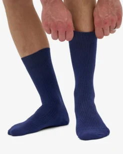 Classic Organic Sock - Marine Blue