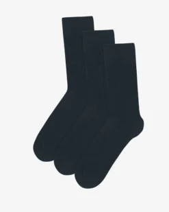 Classic Organic Sock - Navy Blue (3-Pack)