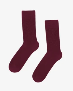 Classic Organic Sock - Oxblood Red