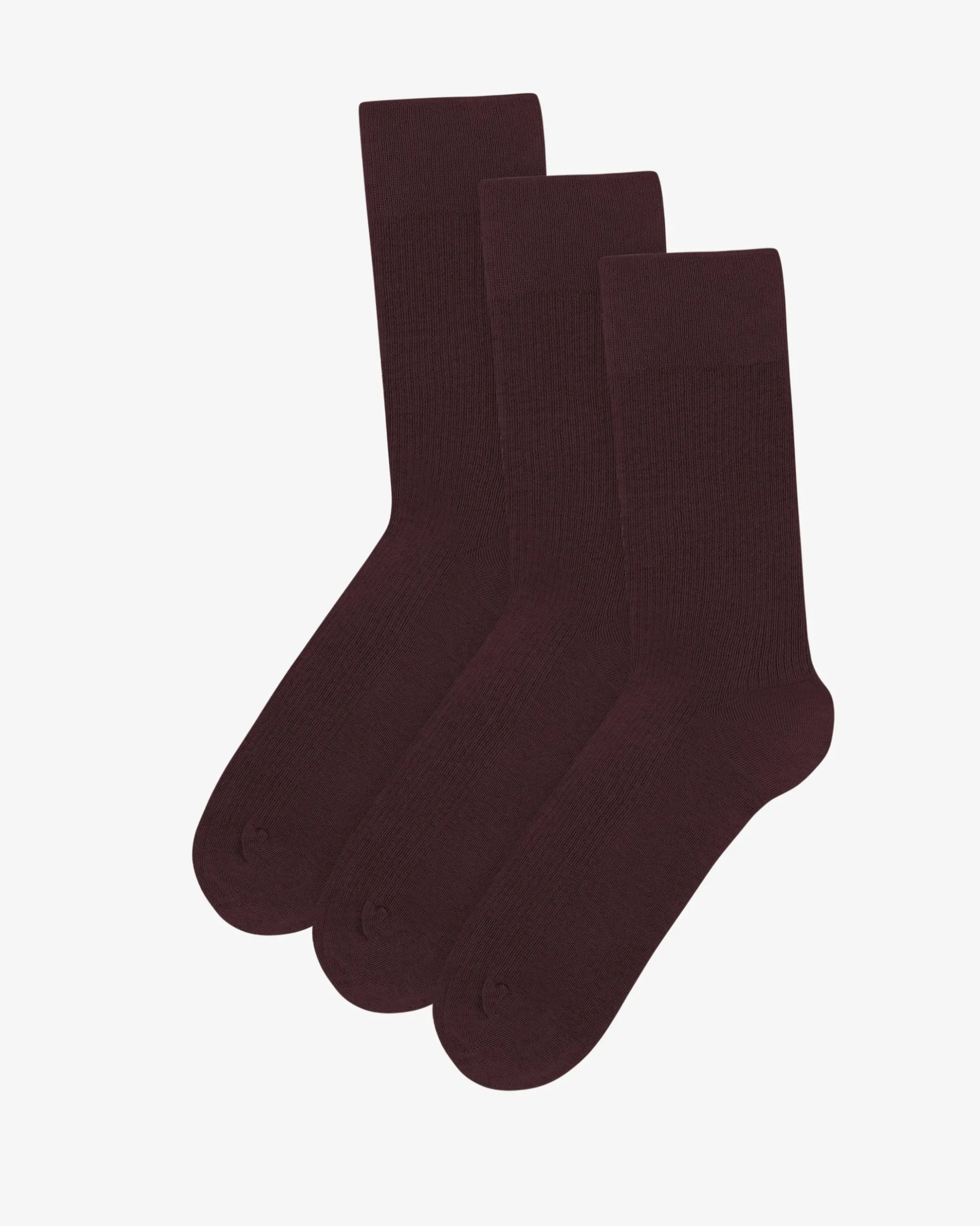 Classic Organic Sock - Oxblood Red (3-Pack)