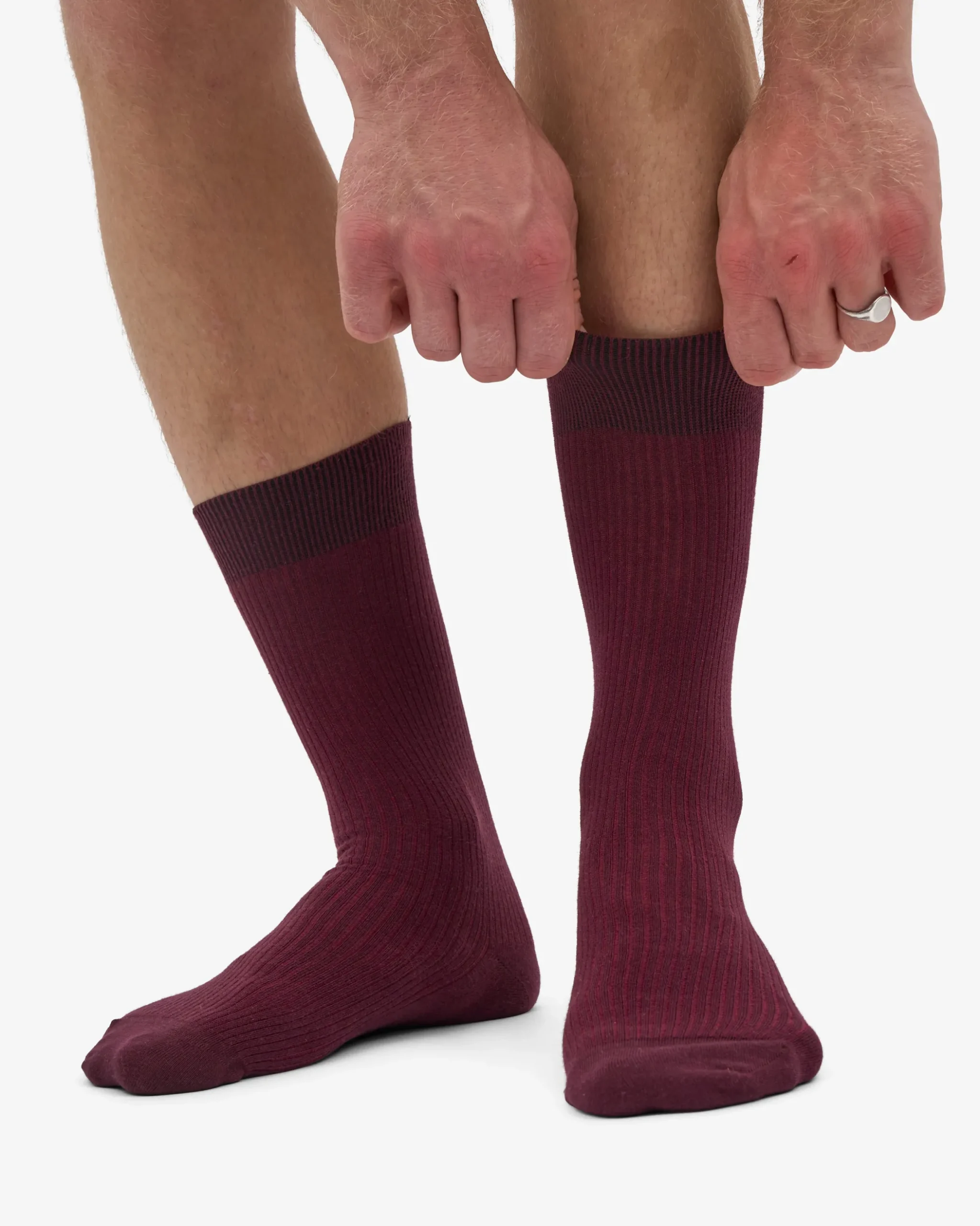 Classic Organic Sock - Oxblood Red (3-Pack)