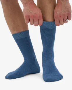 Classic Organic Sock - Petrol Blue