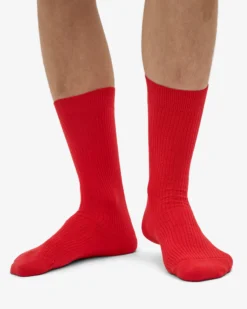 Classic Organic Sock - Red Tangerine