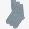 Classic Organic Sock - Steel Blue (3-Pack)