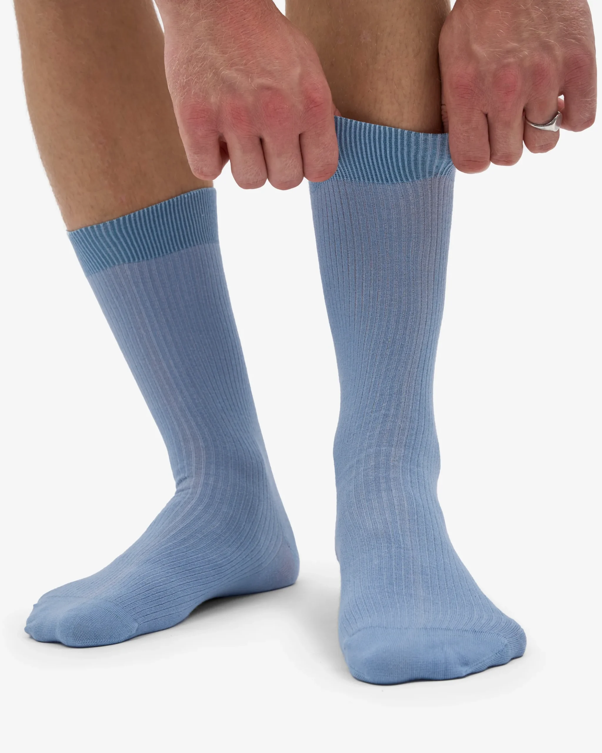 Classic Organic Sock - Steel Blue (3-Pack)