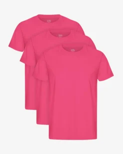 Classic Organic Tee - Bubblegum Pink (3-Pack)
