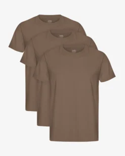 Classic Organic Tee - Cedar Brown (3-Pack)