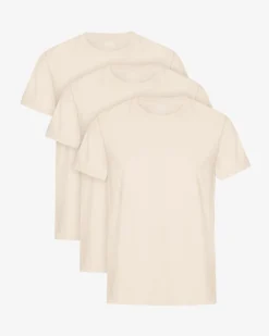 Classic Organic Tee - Ivory White (3-Pack)
