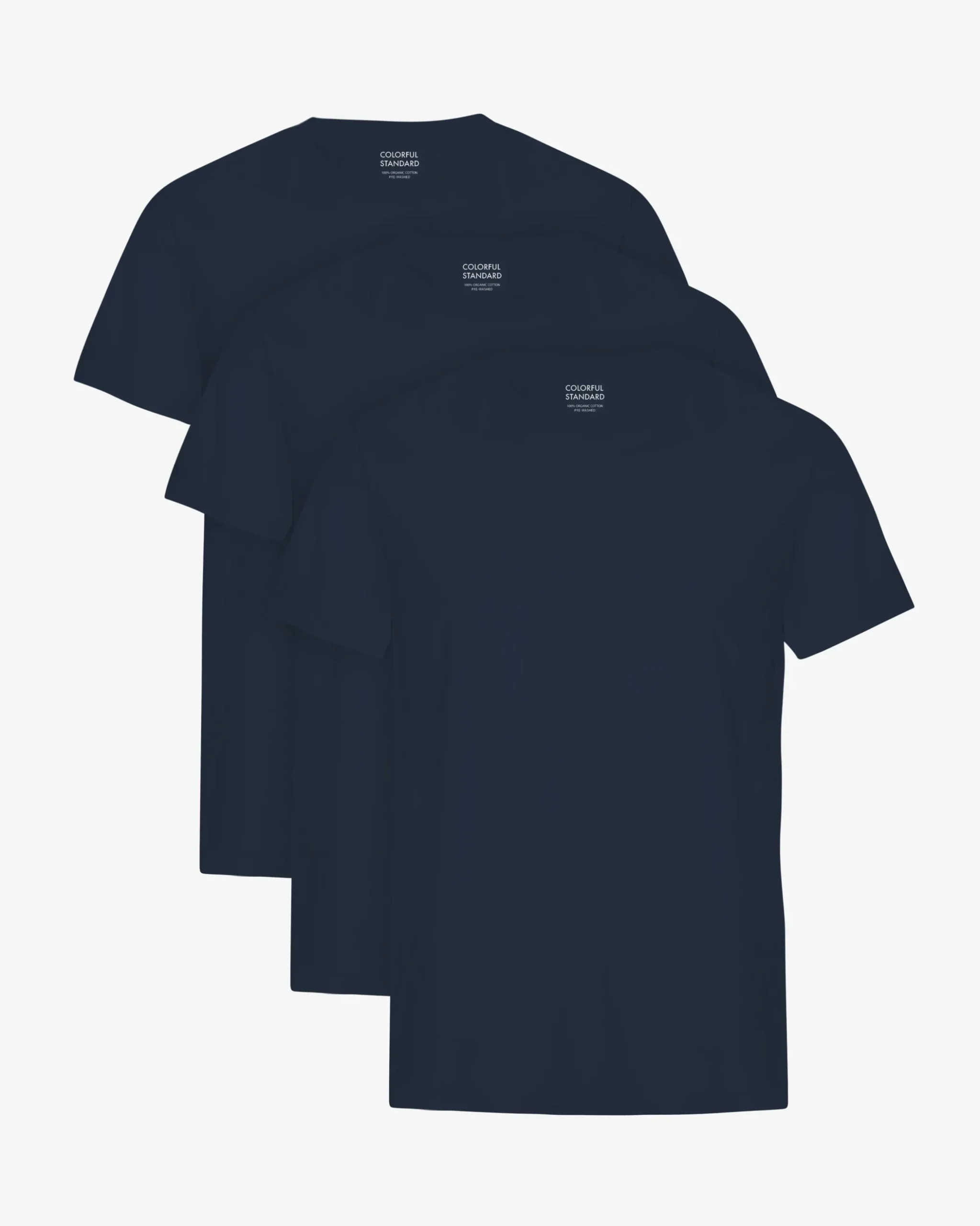 Classic Organic Tee - Navy Blue (3-Pack)