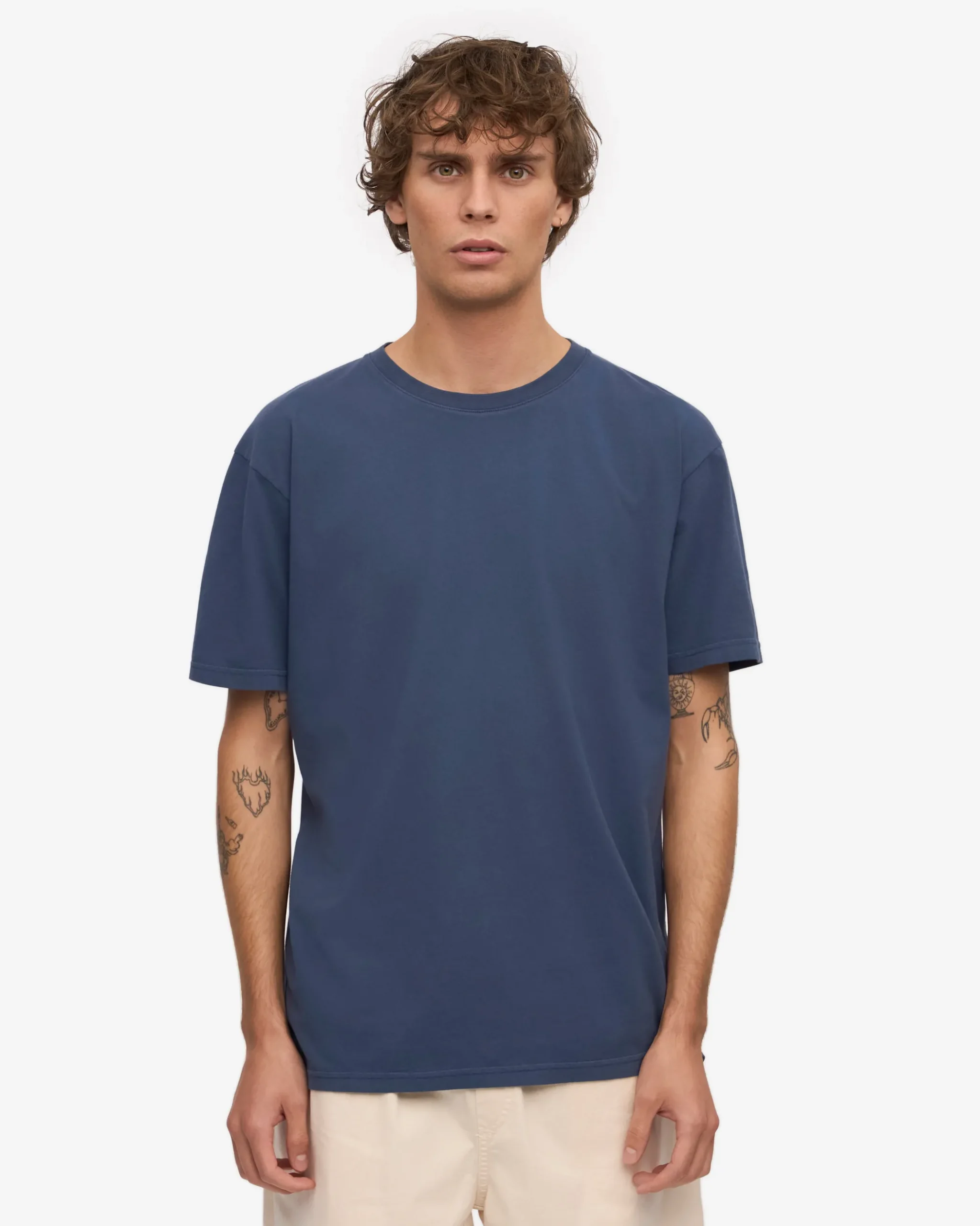 Classic Organic Tee - Petrol Blue