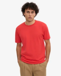 Classic Organic Tee - Red Tangerine