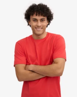 Classic Organic Tee - Red Tangerine (3-Pack)
